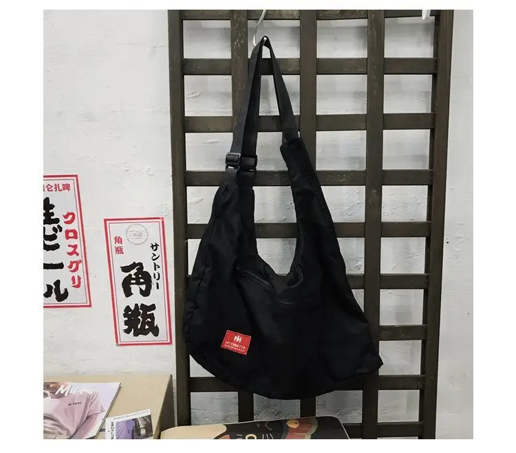 Men Black Crossbody Bag Set with Cap Hat — feature 30