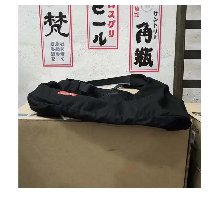 Men Black Crossbody Bag Set with Cap Hat — feature 34