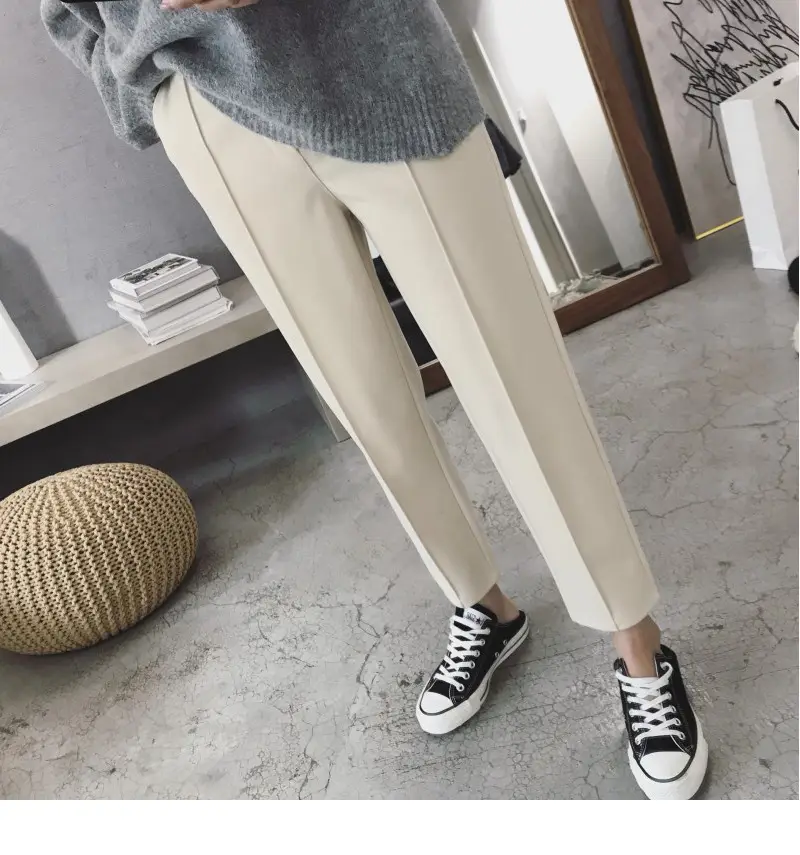Women's Black Woolen Trousers Radish Design — feature 18