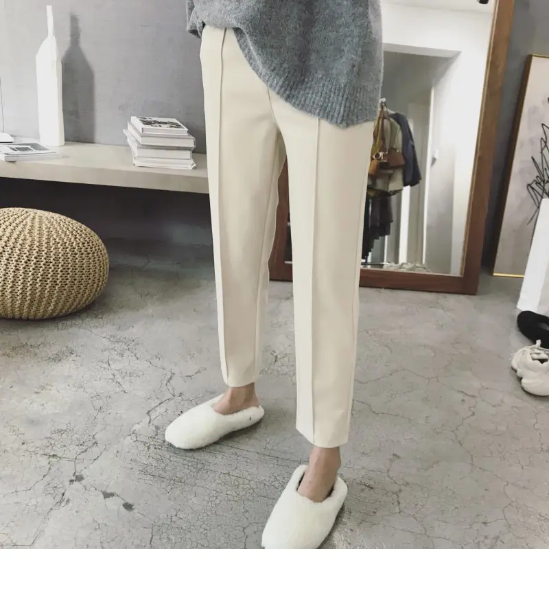 Women's Black Woolen Trousers Radish Design — feature 23