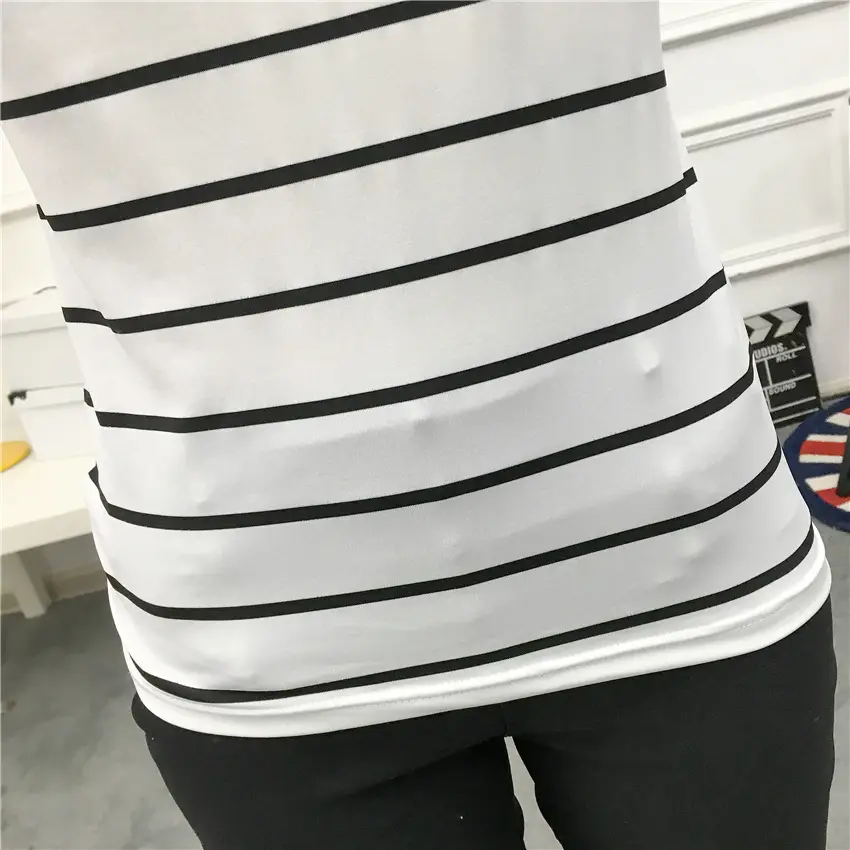 Women Striped Long Sleeve T-Shirt 2025 Autumn — feature 38