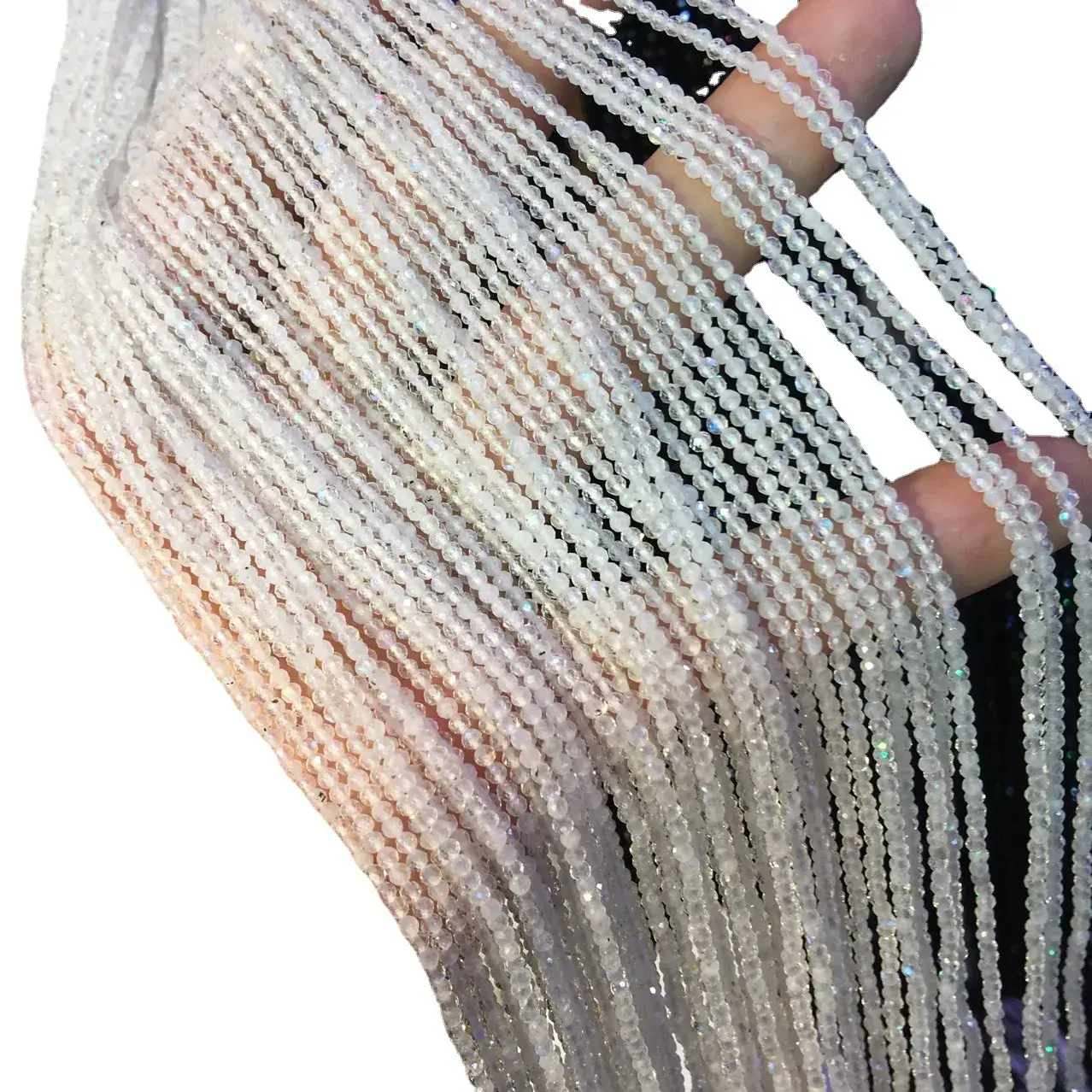 Tourmaline Gem Angle Loose Beads 2-2.8mm Moonlight Black Tip - Image 5