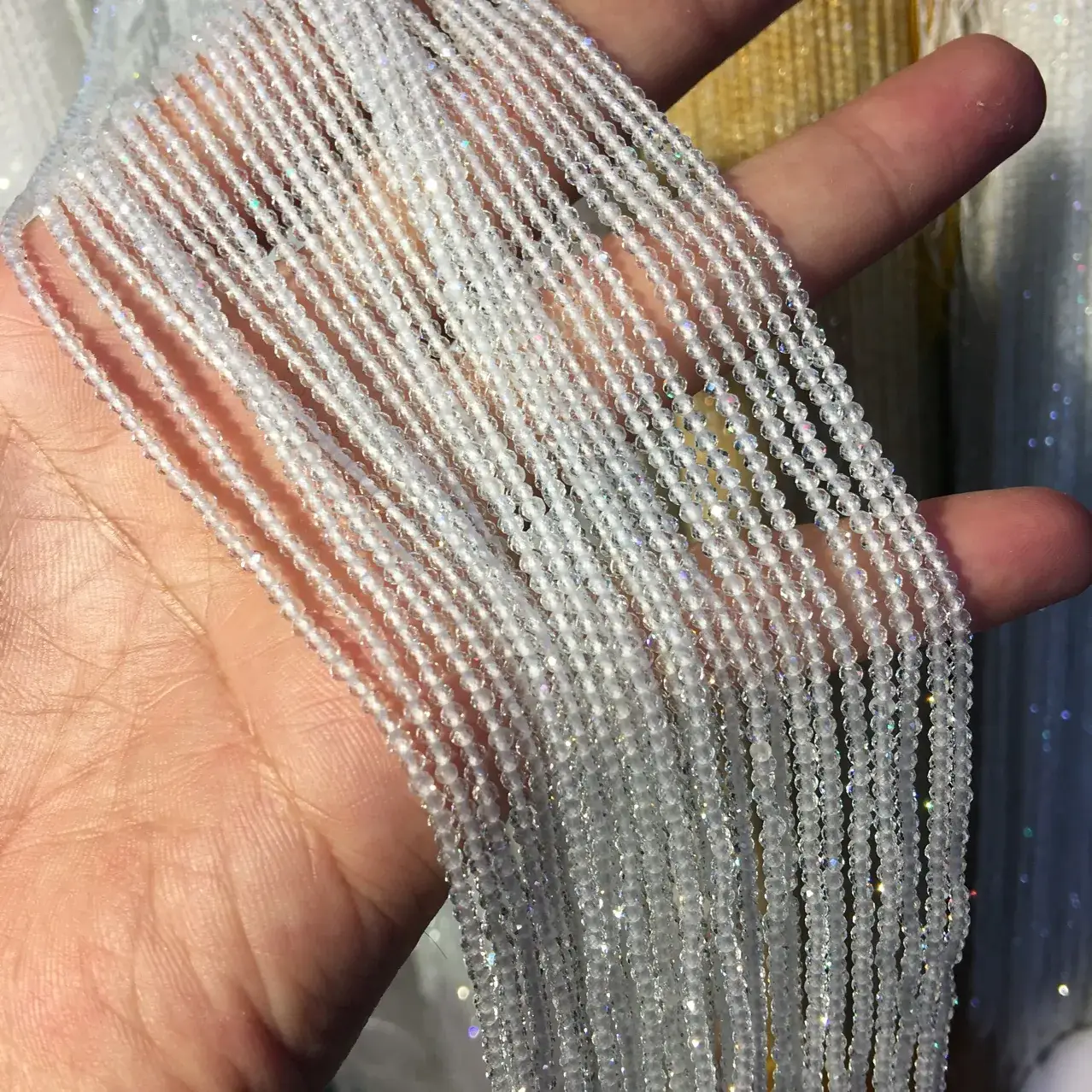 Tourmaline Gem Angle Loose Beads 2-2.8mm Moonlight Black Tip — feature 7