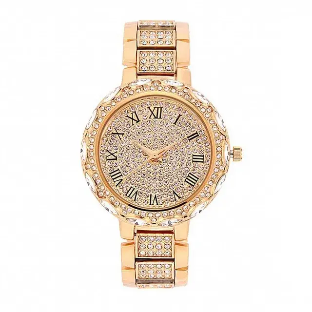 Korean Diamond Women's Bracelet Watch Rose Gold - Image 2