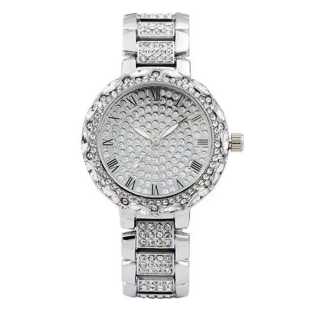 Korean Diamond Women's Bracelet Watch Rose Gold - Image 3