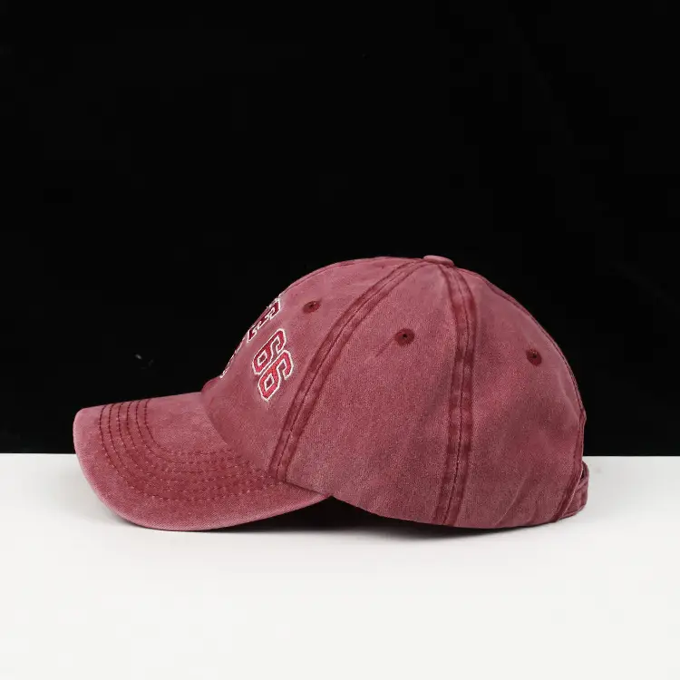 Men's Washed Denim Baseball Cap with "OUTRE 66" Logo - Image 8