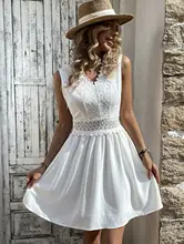 Black Lace V-Neck Hip Dress Skirt Short — feature 14