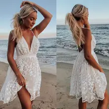 Black Lace V-Neck Hip Dress Skirt Short — feature 19