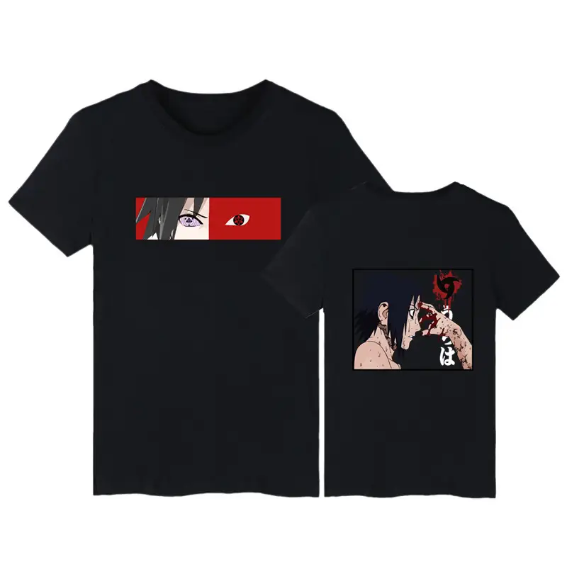 Naruto Graphic T-Shirt Black Short Sleeve - Image 3