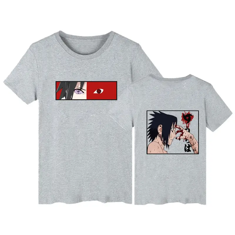 Naruto Graphic T-Shirt Black Short Sleeve - Image 2