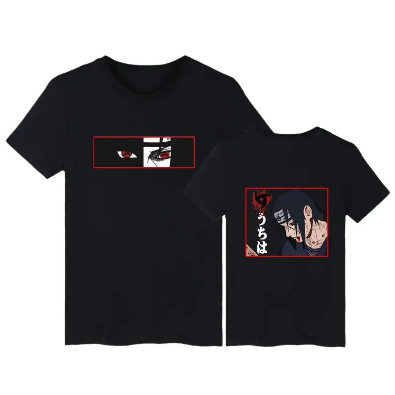 Naruto Graphic T-Shirt Black Short Sleeve - Image 6