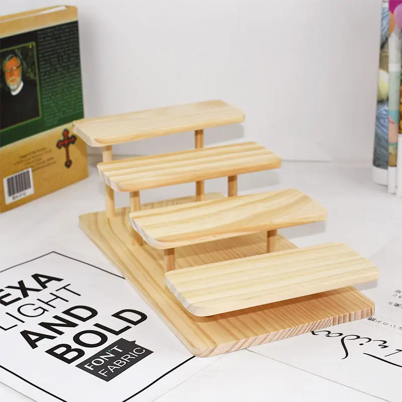Wooden Multi-Level Eye Shop Display Stand for Sunglasses