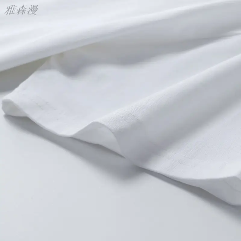 Pure Cotton T-Shirt for Men Women Custom Embroidered - Image 12