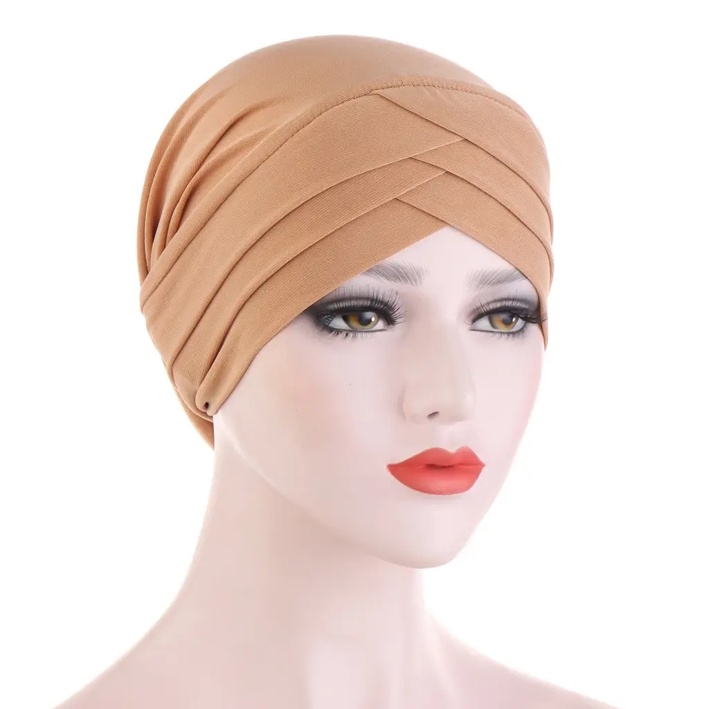 Red Cross-Stripped Muslim Cap for Women - Image 7