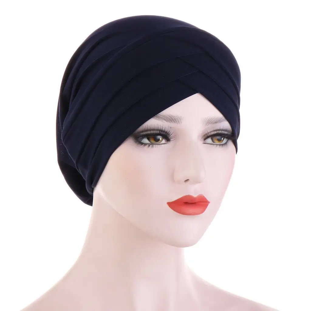 Red Cross-Stripped Muslim Cap for Women - Image 11