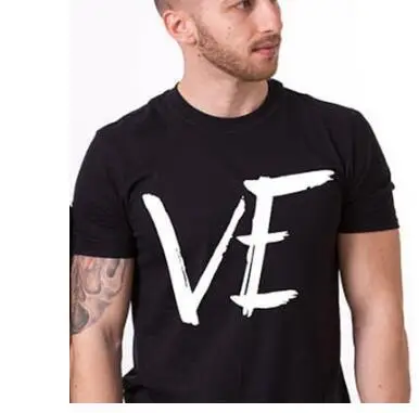 T LOVE Men Women Black Short Sleeve Europe USA