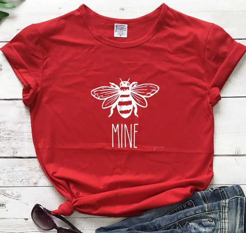 Foreign Trade T-Shirt Mine Bee Design Black - Image 9