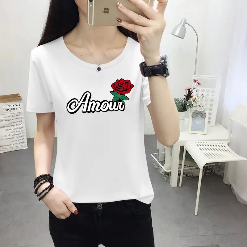 Women Light Blue Kurta T-shirt with Cat Print Summer Casual Wear - Image 17