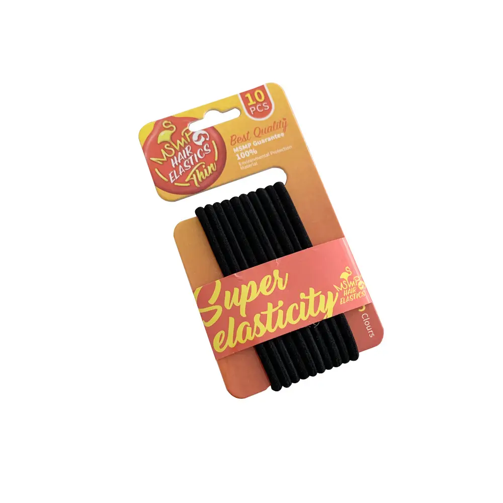 Super Elastic Colorful Hair Ropes 10 Pcs Korean Style - Image 18