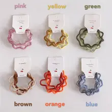 Super Elastic Colorful Hair Ropes 10 Pcs Korean Style — feature 41