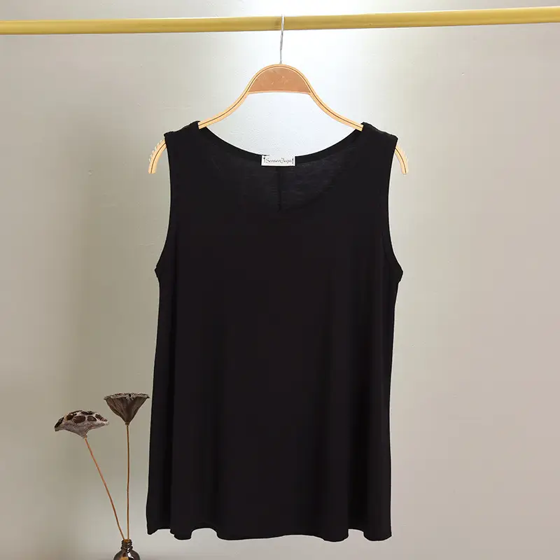 Women's Sweet A-Shaped Modal Vest Summer Top - Image 2