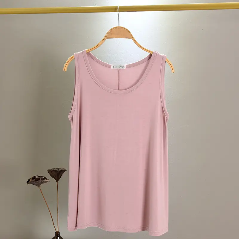 Women's Sweet A-Shaped Modal Vest Summer Top - Image 4