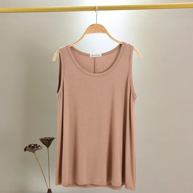 Women's Sweet A-Shaped Modal Vest Summer Top - Image 9