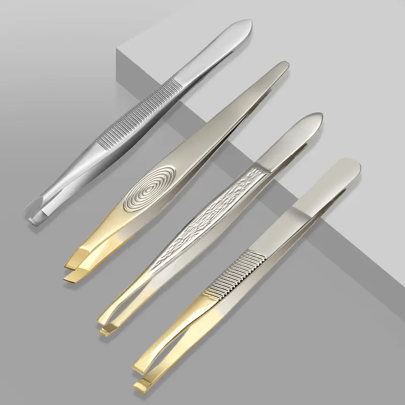 Stainless Steel Eyebrow Clip & Trimmer Set - Image 30