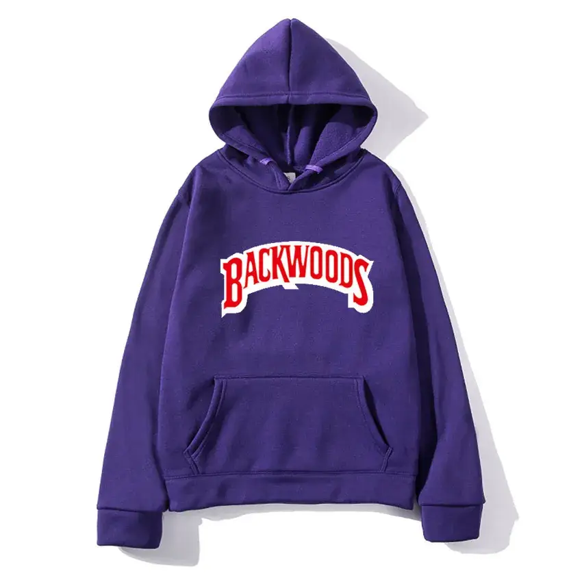 Blue Backwoods Hooded Pullover Sweater for Men Women - Image 20