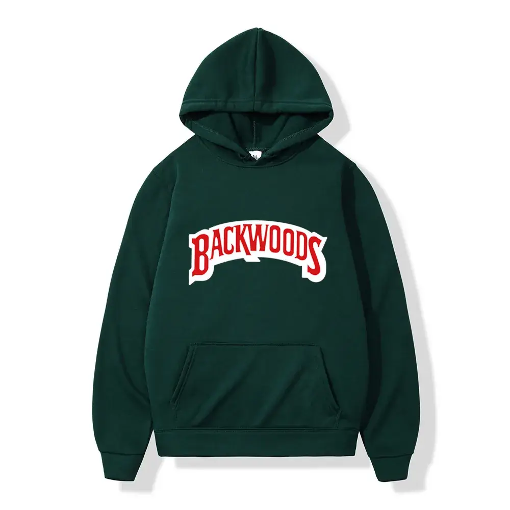 Blue Backwoods Hooded Pullover Sweater for Men Women - Image 17