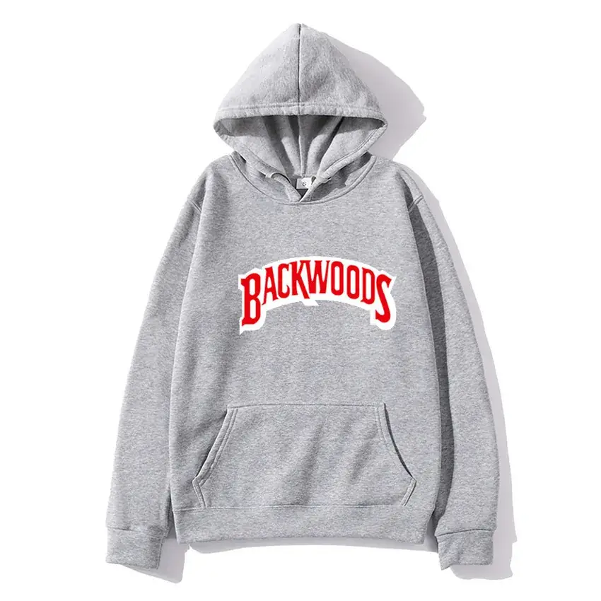 Blue Backwoods Hooded Pullover Sweater for Men Women - Image 2