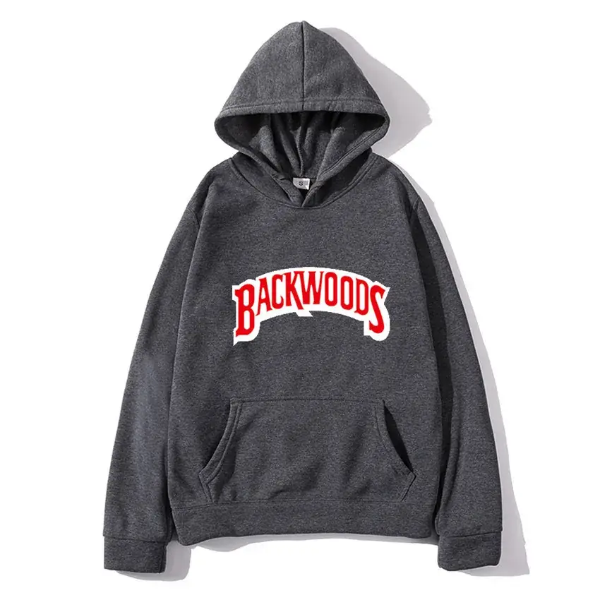 Blue Backwoods Hooded Pullover Sweater for Men Women - Image 3