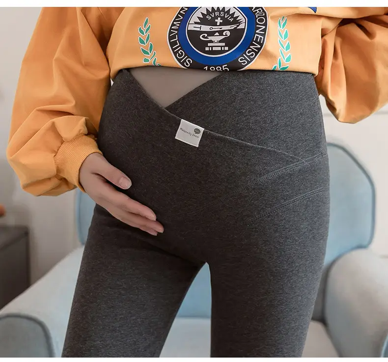 Maternity Leggings Low Waist High Waist Belly Support — feature 12