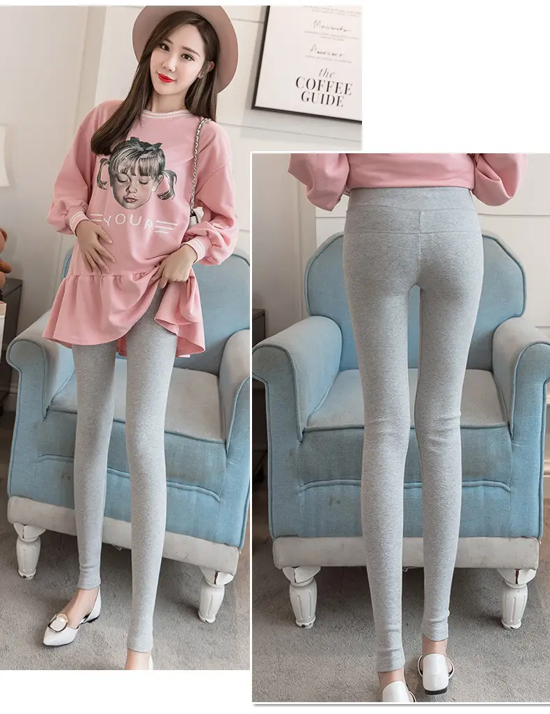 Maternity Leggings Low Waist High Waist Belly Support — feature 16