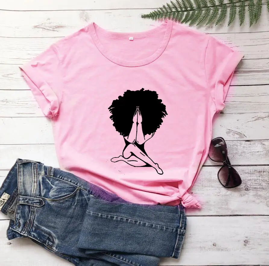 T-shirt with Explosion Head Girl Design Yellow - Image 4