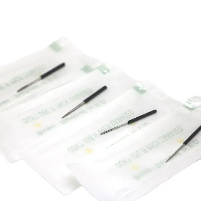 Tattoo Manual Round & Five Needle Eyebrow Nails Black Leather - Image 5
