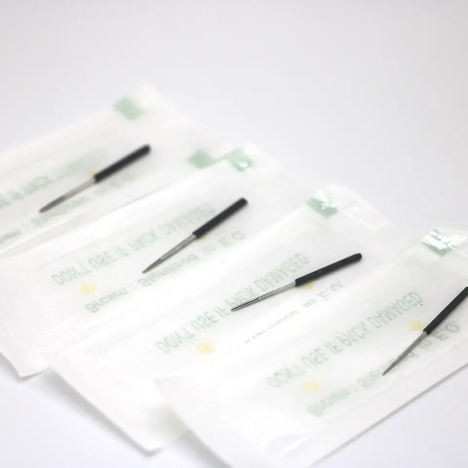 Tattoo Manual Round & Five Needle Eyebrow Nails Black Leather — feature 7
