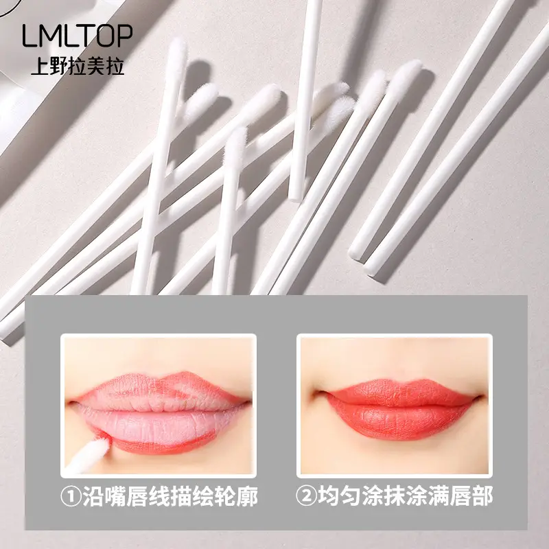 Disposable Lip Brush 50 Pack Flocking Patches - Image 2