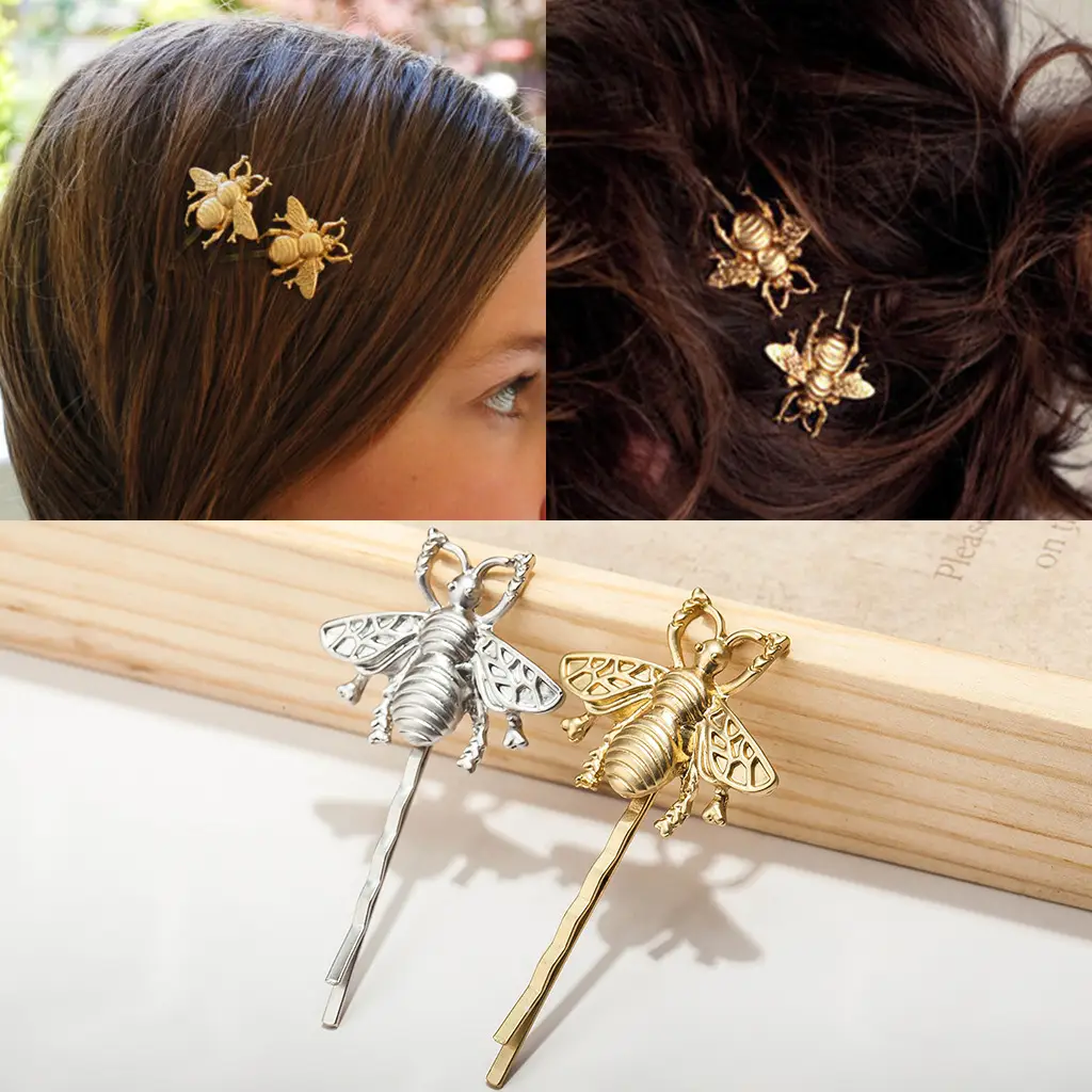 Golden Bee Hairpin Clip for Women Men - Image 4