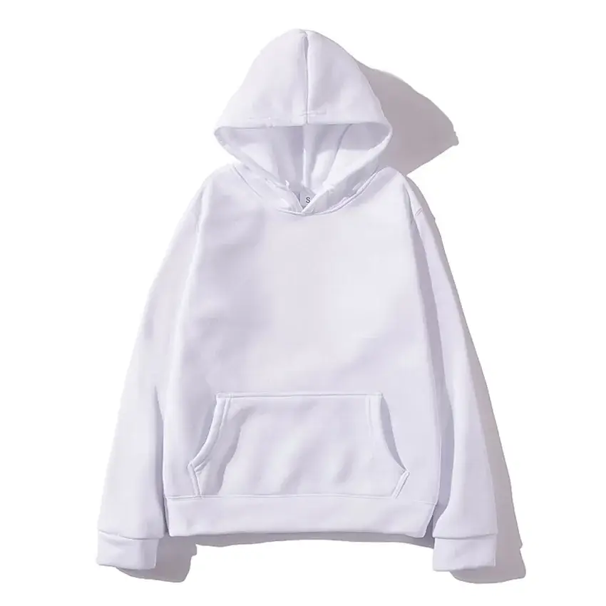 Men Winter Solid Fleece Hoodie Purple - Image 17