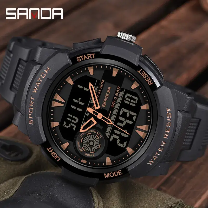 Men's Waterproof Digital Watch with LED Display - Image 9