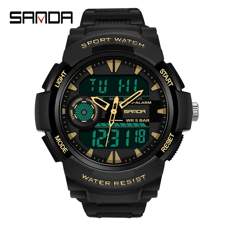 Men's Waterproof Digital Watch with LED Display - Image 3