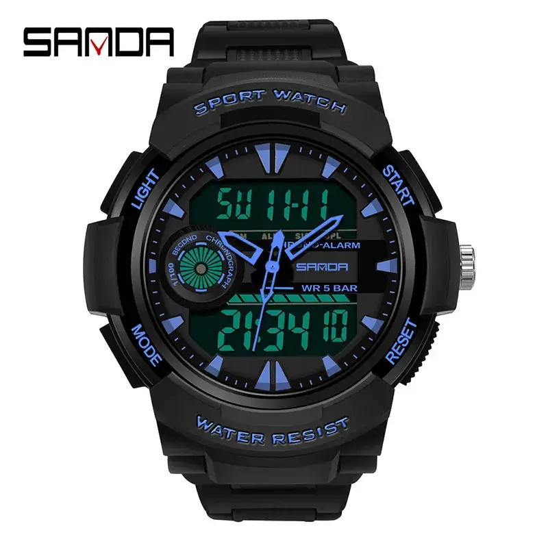Men's Waterproof Digital Watch with LED Display - Image 4