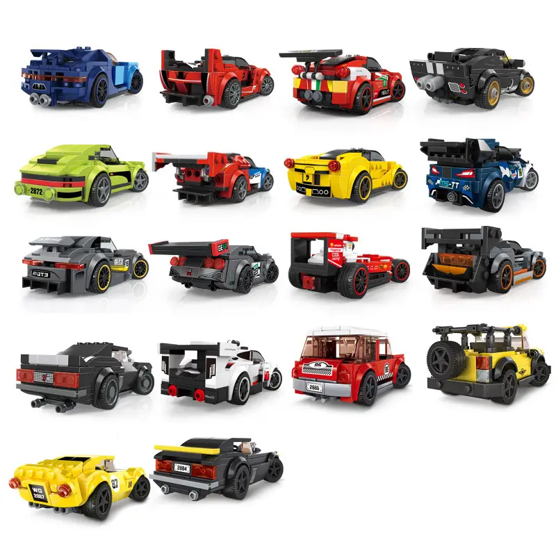 Racing Building Blocks Toy Blue Super Car 139PCS - Image 17