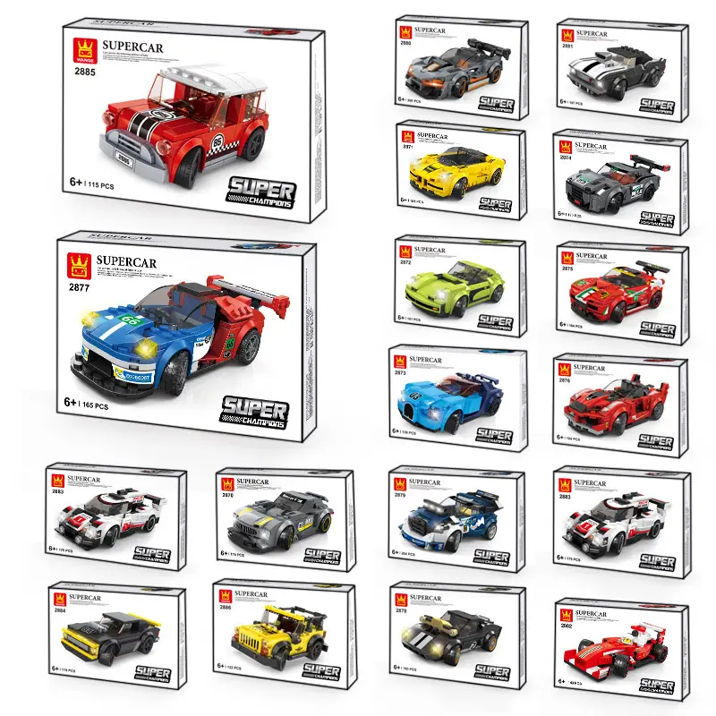Racing Building Blocks Toy Blue Super Car 139PCS - Image 18