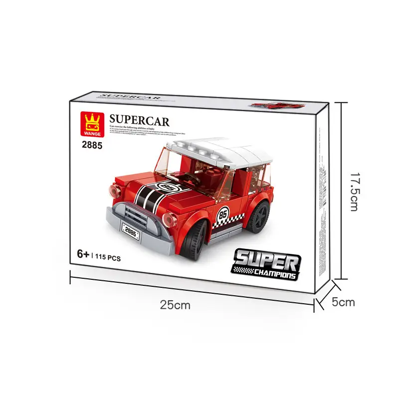 Racing Building Blocks Toy Blue Super Car 139PCS - Image 19