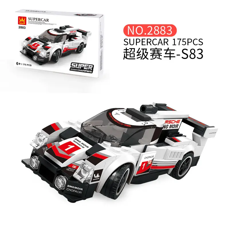 Racing Building Blocks Toy Blue Super Car 139PCS - Image 11
