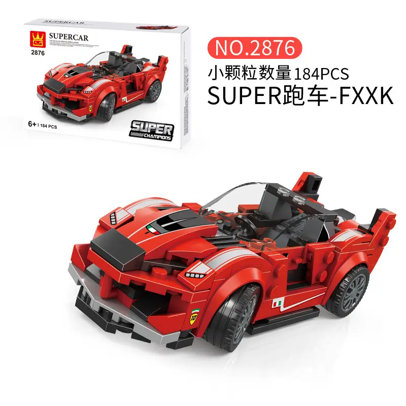 Racing Building Blocks Toy Blue Super Car 139PCS - Image 7