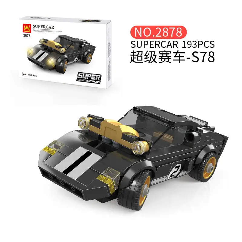 Racing Building Blocks Toy Blue Super Car 139PCS - Image 8