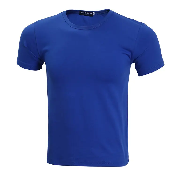 Men Women Cotton T-Shirt Green Light Blue Round Neck - Image 16